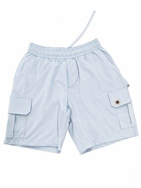Five The Label Kids YXL Light Blue Cargo Shorts Elastic Waist